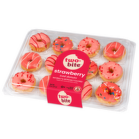 Two Bite Strawberry Assorted Mini Donuts - 8 Ounce